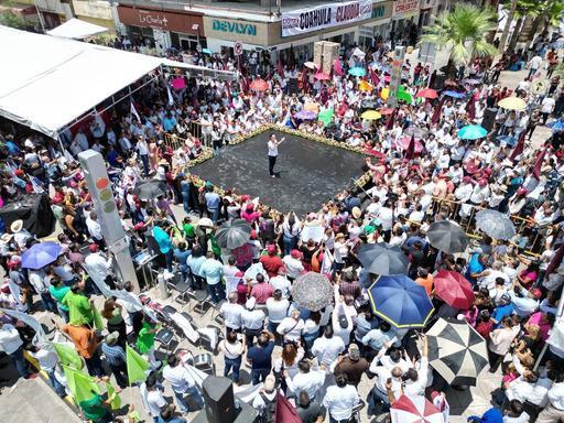  ‘’Nosotros por convicción, por decisión, por historia de lucha, queremos que siga la Cuarta Transformación’’