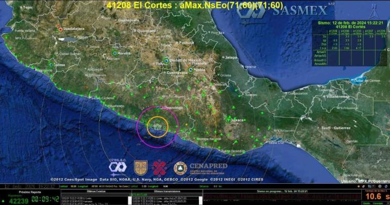 La tarde de este lunes se suscitó un ligero sismo en el puerto