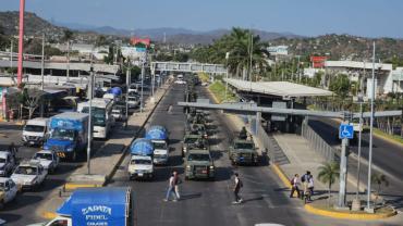 Arribo de soldados a Acapulco