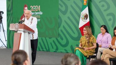 Participa la gobernadora en la conferencia matutina del presidente Andrés Manuel López Obrador