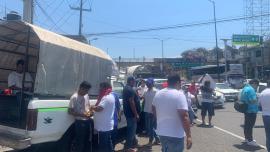 La protesta de los transportistas desquicio el libre transito 