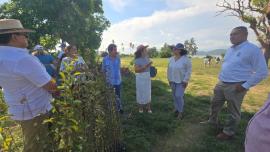 Las autoridades realizaron la primera plantación en instalaciones del Centro de Capacitación y en el Campo Deportivo del SNTSS.