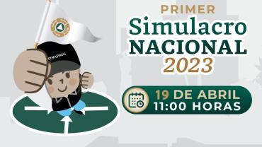 El Simulacro Nacional se llevará a cabo el próximo miércoles 19 de abril