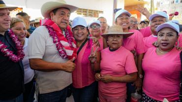 Destaca en Pie de la Cuesta que el humanismo de López Obrador ayudó a salir adelante a Acapulco tras Otis