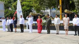Asiste la gobernadora a la Ceremonia Conmemorativa al 81 aniversario del Día de la Marina